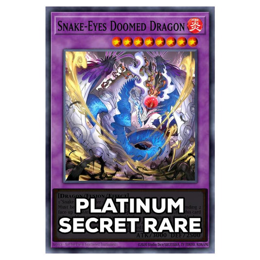 Snake-Eyes Doomed Dragon RA05-EN039 card from the Yu-Gi-Oh! set Rarity Collection 5