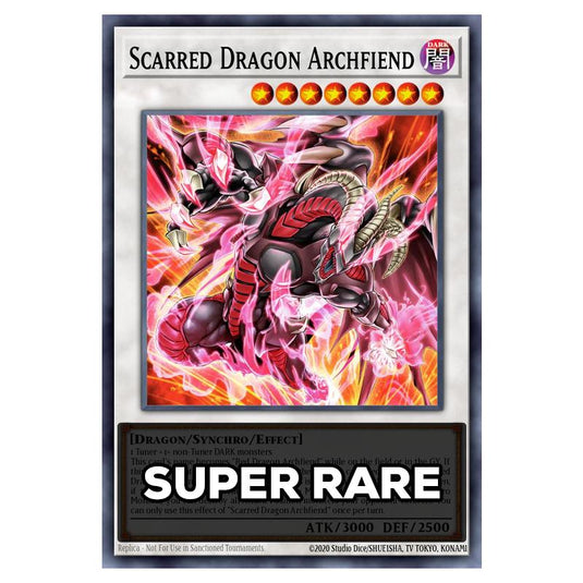 Scarred Dragon Archfiend RA05-EN044 card from the Yu-Gi-Oh! set Rarity Collection 5