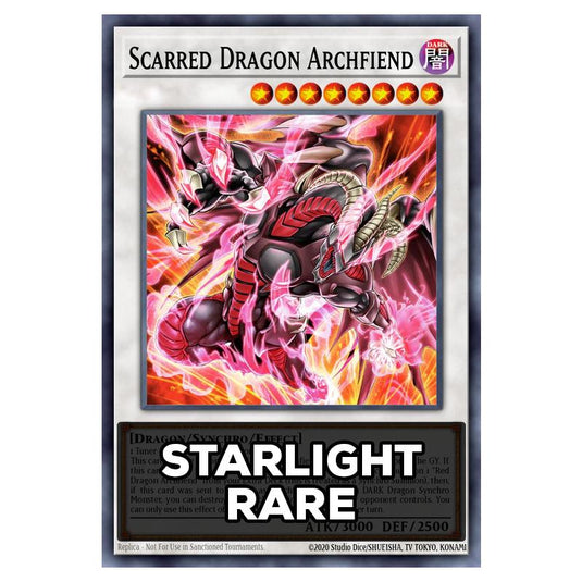 Scarred Dragon Archfiend RA05-EN044 card from the Yu-Gi-Oh! set Rarity Collection 5