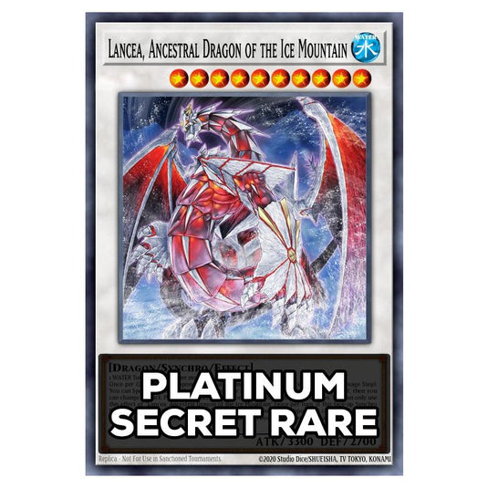Lancea, Ancestral Dragon of the Ice Mountain RA05-EN045 card from the Yu-Gi-Oh! set Rarity Collection 5