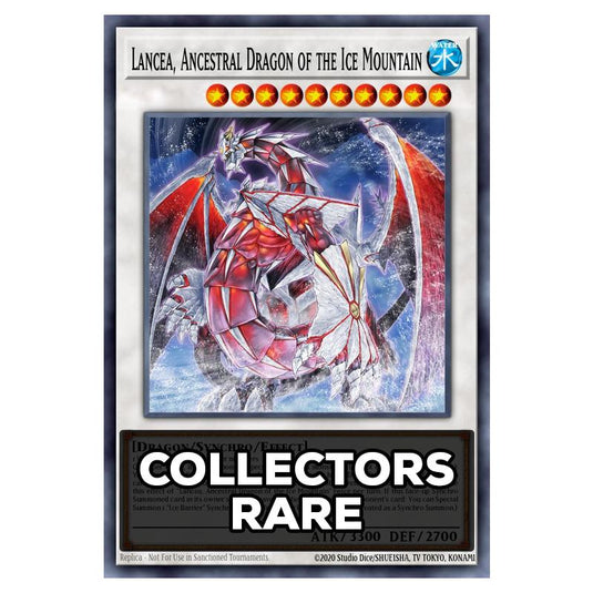 Lancea, Ancestral Dragon of the Ice Mountain RA05-EN045 card from the Yu-Gi-Oh! set Rarity Collection 5