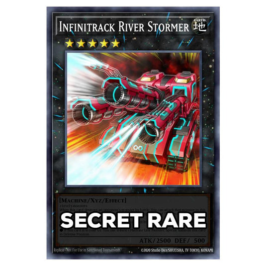 Infinitrack River Stormer RA05-EN049 card from the Yu-Gi-Oh! set Rarity Collection 5
