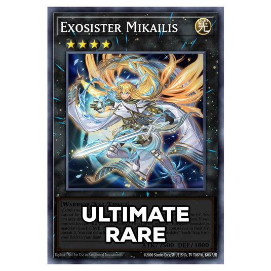 Exosister Mikailis RA05-EN050 card from the Yu-Gi-Oh! set Rarity Collection 5