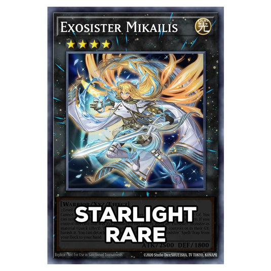 Exosister Mikailis RA05-EN050 card from the Yu-Gi-Oh! set Rarity Collection 5