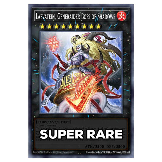 Laevatein, Generaider Boss of Shadows RA05-EN051 card from the Yu-Gi-Oh! set Rarity Collection 5