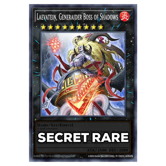 Laevatein, Generaider Boss of Shadows RA05-EN051 card from the Yu-Gi-Oh! set Rarity Collection 5