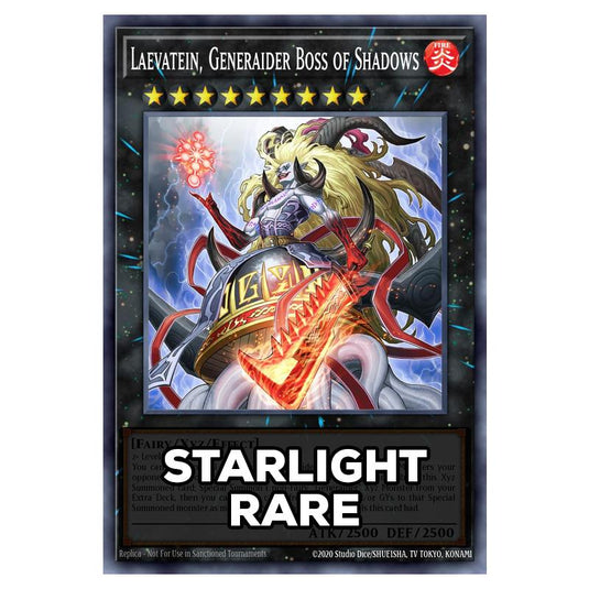 Laevatein, Generaider Boss of Shadows RA05-EN051 card from the Yu-Gi-Oh! set Rarity Collection 5