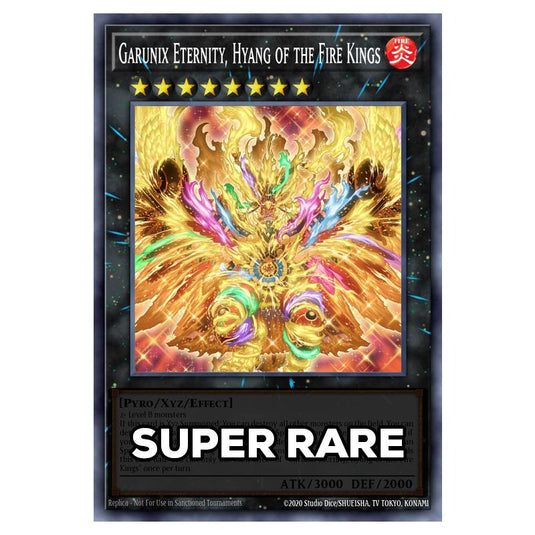 Garunix Eternity, Hyang of the Fire Kings RA05-EN052 card from the Yu-Gi-Oh! set Rarity Collection 5