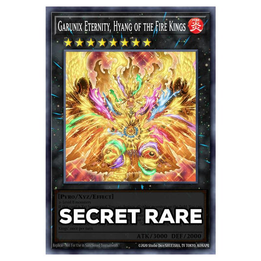 Garunix Eternity, Hyang of the Fire Kings RA05-EN052 card from the Yu-Gi-Oh! set Rarity Collection 5