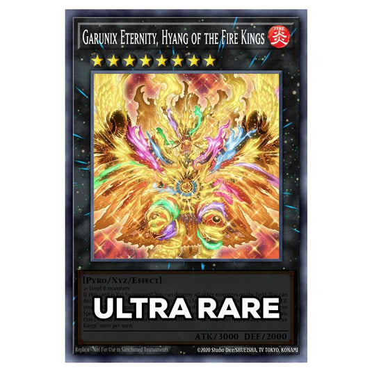 Garunix Eternity, Hyang of the Fire Kings RA05-EN052 card from the Yu-Gi-Oh! set Rarity Collection 5