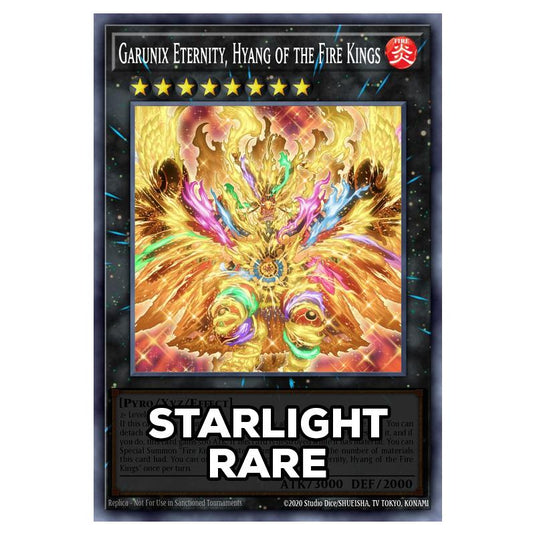 Garunix Eternity, Hyang of the Fire Kings RA05-EN052 card from the Yu-Gi-Oh! set Rarity Collection 5