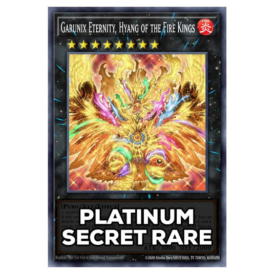 Garunix Eternity, Hyang of the Fire Kings RA05-EN052 card from the Yu-Gi-Oh! set Rarity Collection 5