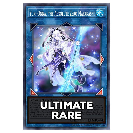 Yuki-Onna, the Absolute Zero Mayakashi RA05-EN057 card from the Yu-Gi-Oh! set Rarity Collection 5