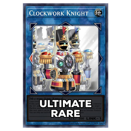 Clockwork Knight RA05-EN058 card from the Yu-Gi-Oh! set Rarity Collection 5