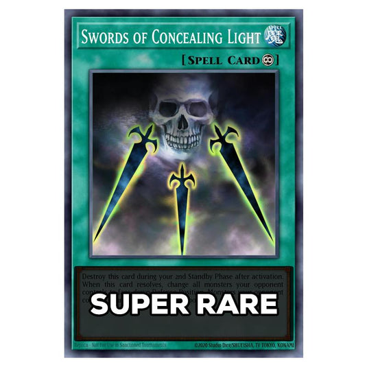 Swords of Concealing Light RA05-EN059 card from the Yu-Gi-Oh! set Rarity Collection 5