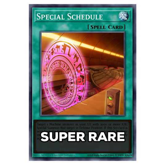 Special Schedule RA05-EN060 card from the Yu-Gi-Oh! set Rarity Collection 5