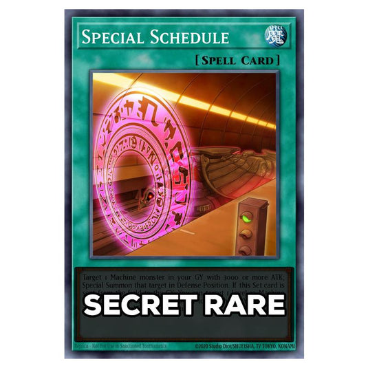 Special Schedule RA05-EN060 card from the Yu-Gi-Oh! set Rarity Collection 5