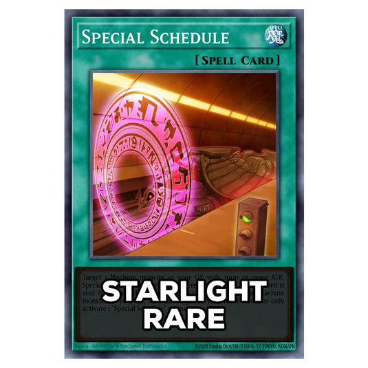 Special Schedule RA05-EN060 card from the Yu-Gi-Oh! set Rarity Collection 5