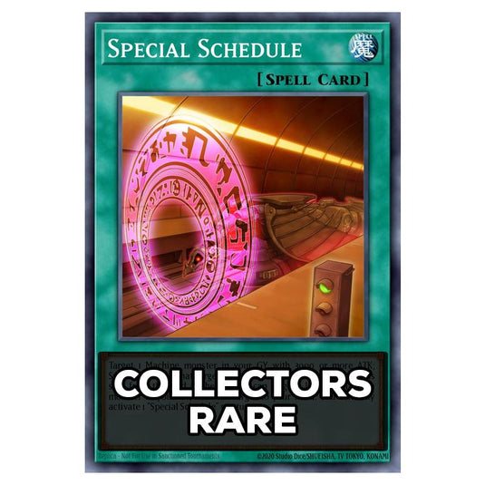 Special Schedule RA05-EN060 card from the Yu-Gi-Oh! set Rarity Collection 5
