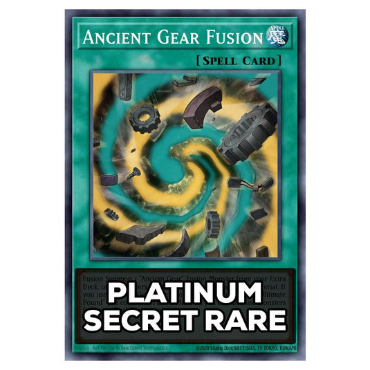 Ancient Gear Fusion RA05-EN063 card from the Yu-Gi-Oh! set Rarity Collection 5