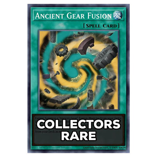 Ancient Gear Fusion RA05-EN063 card from the Yu-Gi-Oh! set Rarity Collection 5
