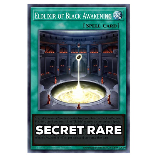 Eldlixir of Black Awakening RA05-EN065 card from the Yu-Gi-Oh! set Rarity Collection 5