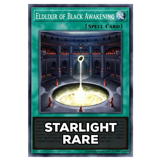 Eldlixir of Black Awakening RA05-EN065 card from the Yu-Gi-Oh! set Rarity Collection 5