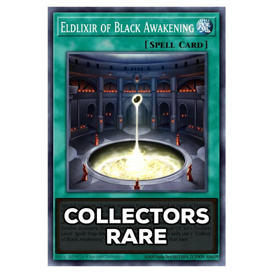Eldlixir of Black Awakening RA05-EN065 card from the Yu-Gi-Oh! set Rarity Collection 5