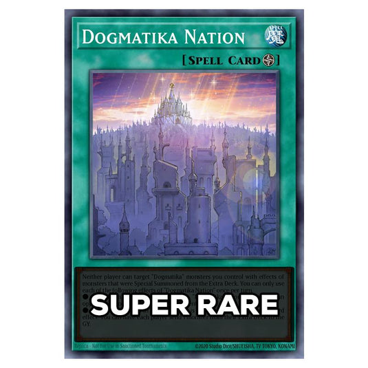 Dogmatika Nation RA05-EN066 card from the Yu-Gi-Oh! set Rarity Collection 5