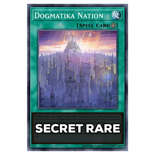 Dogmatika Nation RA05-EN066 card from the Yu-Gi-Oh! set Rarity Collection 5