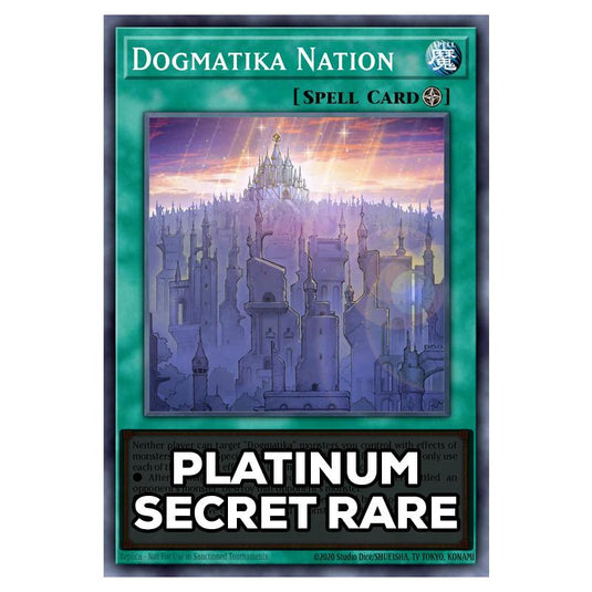 Dogmatika Nation RA05-EN066 card from the Yu-Gi-Oh! set Rarity Collection 5