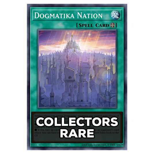 Dogmatika Nation RA05-EN066 card from the Yu-Gi-Oh! set Rarity Collection 5