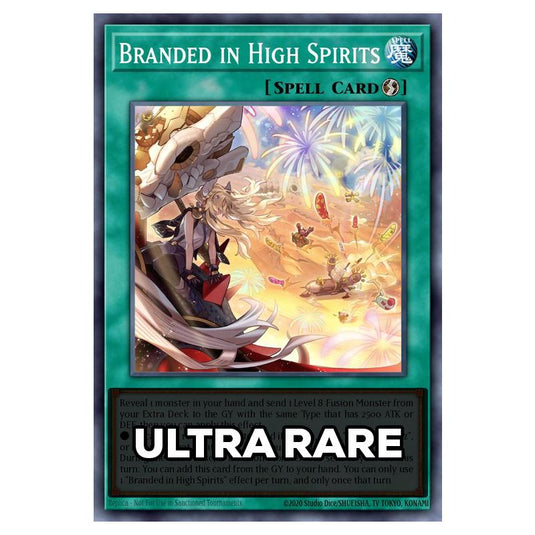 Branded in High Spirits RA05-EN067 card from the Yu-Gi-Oh! set Rarity Collection 5