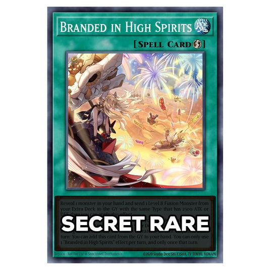Branded in High Spirits RA05-EN067 card from the Yu-Gi-Oh! set Rarity Collection 5