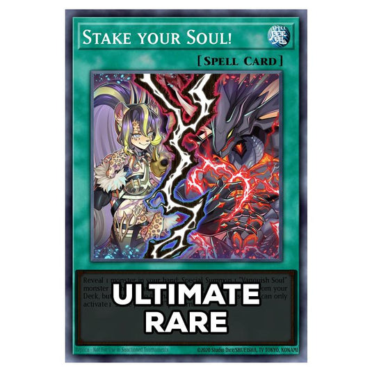 Stake your Soul! RA05-EN069 card from the Yu-Gi-Oh! set Rarity Collection 5