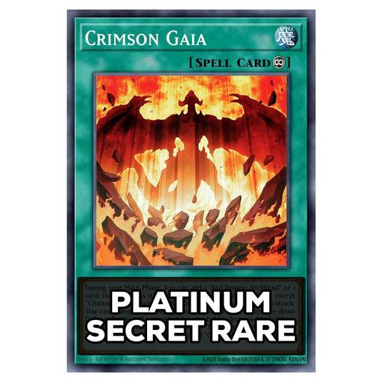 Crimson Gaia RA05-EN070 card from the Yu-Gi-Oh! set Rarity Collection 5