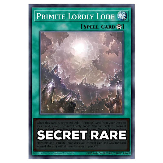 Primite Lordly Lode RA05-EN072 card from the Yu-Gi-Oh! set Rarity Collection 5