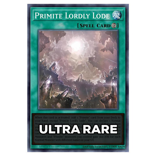 Primite Lordly Lode RA05-EN072 card from the Yu-Gi-Oh! set Rarity Collection 5