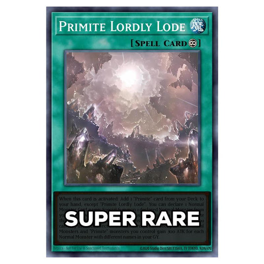 Primite Lordly Lode RA05-EN072 card from the Yu-Gi-Oh! set Rarity Collection 5