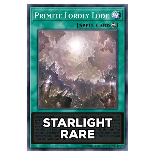 Primite Lordly Lode RA05-EN072 card from the Yu-Gi-Oh! set Rarity Collection 5