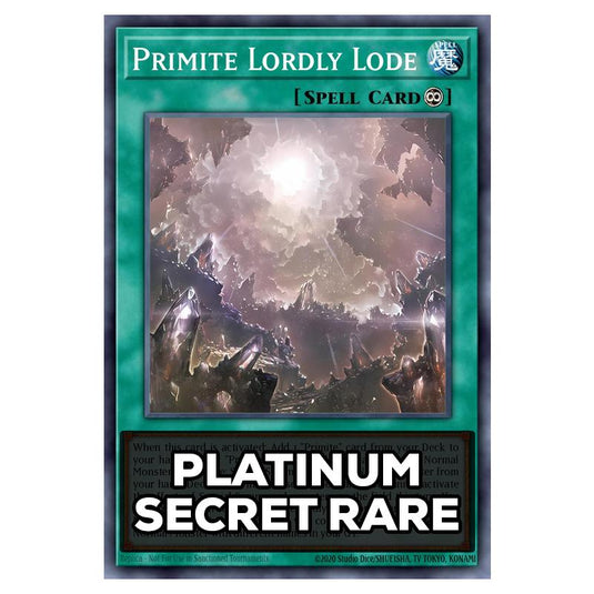 Primite Lordly Lode RA05-EN072 card from the Yu-Gi-Oh! set Rarity Collection 5