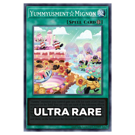 Yummyusment Mignon RA05-EN073 card from the Yu-Gi-Oh! set Rarity Collection 5