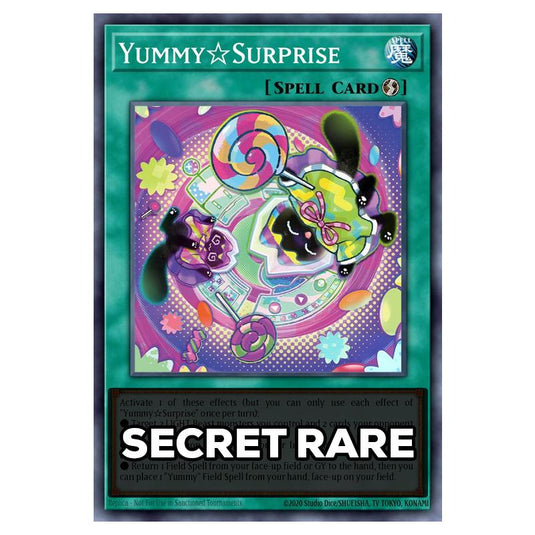 Yummy Surprise RA05-EN074 card from the Yu-Gi-Oh! set Rarity Collection 5