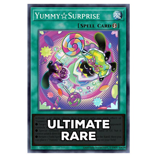 Yummy Surprise RA05-EN074 card from the Yu-Gi-Oh! set Rarity Collection 5