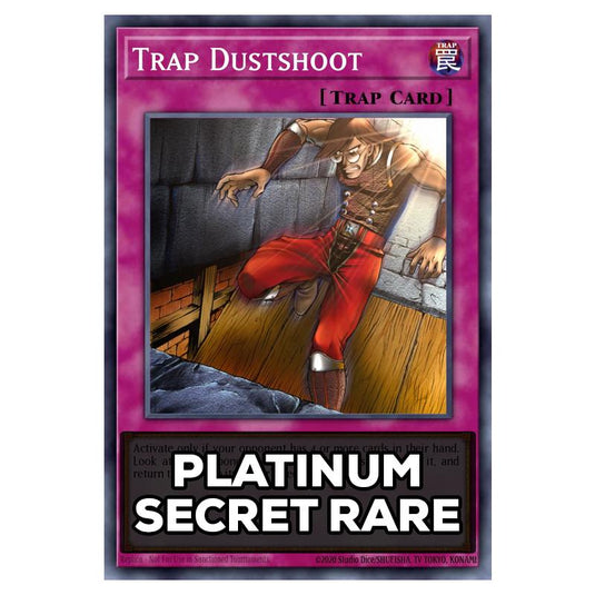 Trap Dustshoot RA05-EN077 card from the Yu-Gi-Oh! set Rarity Collection 5