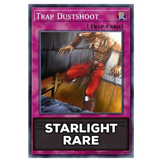 Trap Dustshoot RA05-EN077 card from the Yu-Gi-Oh! set Rarity Collection 5
