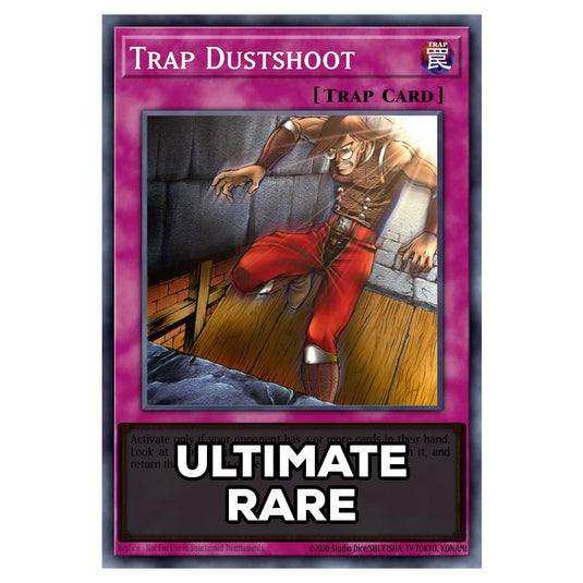 Trap Dustshoot RA05-EN077 card from the Yu-Gi-Oh! set Rarity Collection 5