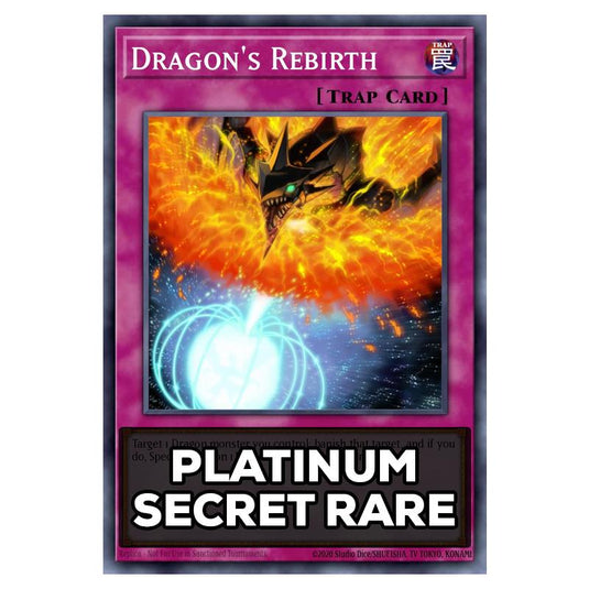 Dragon's Rebirth RA05-EN078 card from the Yu-Gi-Oh! set Rarity Collection 5