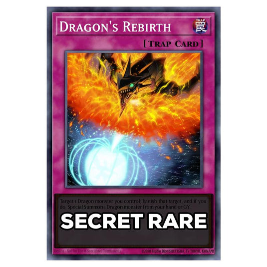 Dragon's Rebirth RA05-EN078 card from the Yu-Gi-Oh! set Rarity Collection 5