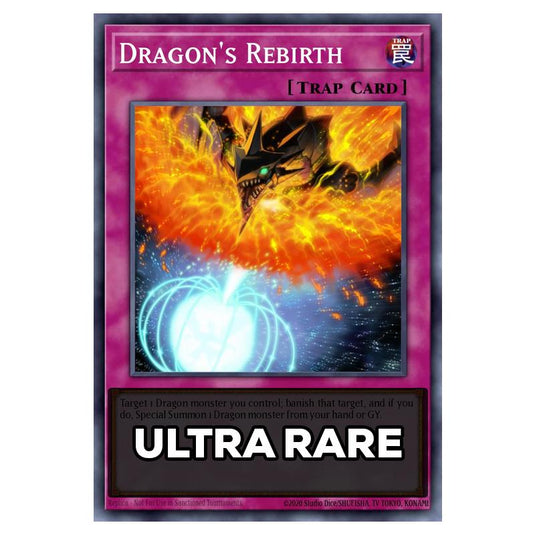 Dragon's Rebirth RA05-EN078 card from the Yu-Gi-Oh! set Rarity Collection 5